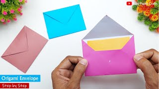 Paper Envelope Making Easy  How to Make a Paper Envelope Step by Step | Easy Paper Crafts