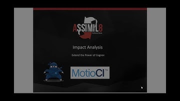 Cognos BI impact analysis using MotioCI