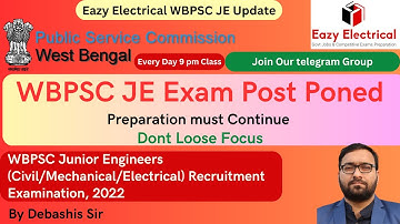 WBPSC JE Exam postponed I WBPSC JE Recruitment 2022 I Bad News