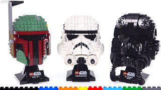 Обзор шлемов LEGO Star Wars! Боба Фетт, штурмовик, пилот TIE 75277 75276 75274