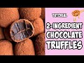 2-Ingredient Truffles! tutorial #Shorts