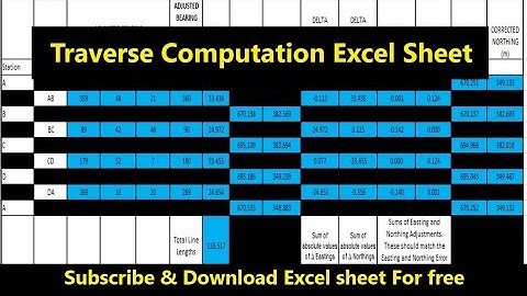 How To Calculate Travers In Excel Sheet With Formula