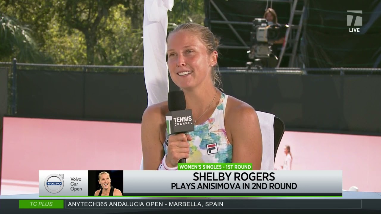 Shelby Rogers 2021 Volvo Car Open First Round Win Interview