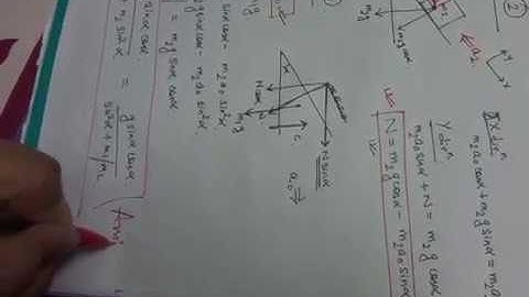 Motion on inclined plane:Problem on pseudo force