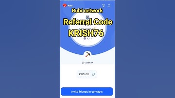 Rubi network invitation code | rubi network invite code #rubinetwork #earningapp #miningapp