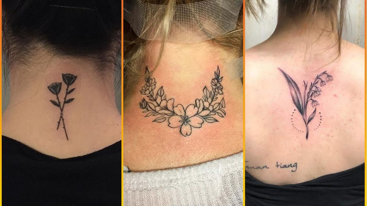 30 Trendy Back Neck Tattoo Designs For Women