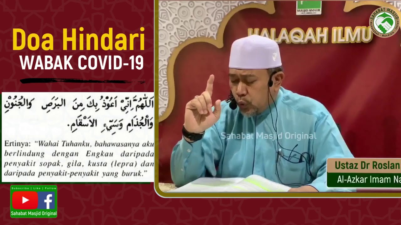 Ustaz Dr Roslan Mohd Doa hindari Covid  19 YouTube