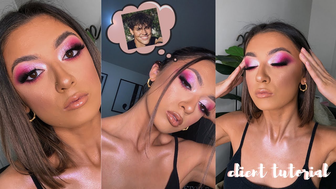 Blown out, pink glam 🎀 client tutorial