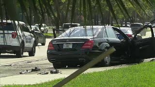 Police chase ends in fiery crash in Plantation