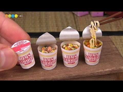 DIY Fake food - Miniature Cup Noodle　ミニチュアカップヌードル作り