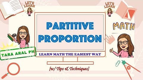 How to solve partitive proportion problems?