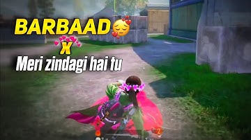 BARBAAD x MERI ZINDAGI HAI TU 🥺 || PUBG MOBILE AWM HEADSHOT STATUS 🔥|| #pubgmobile #bgmi #trending 