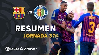 Resumen de FC Barcelona vs Getafe CF (2-0)