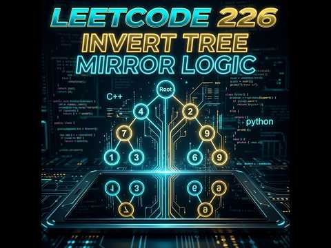 LeetCode 226: Invert Binary Tree in less than 5 minutes | Mirror Traversal