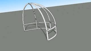 Dome Awning Frame with Truss