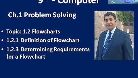 Flow Chart Definition and Requirements | Ch 1 Problem Solving 9th Class Computer New Book 2020