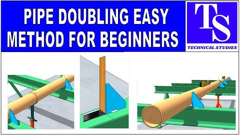 PIPING - PIPE DOUBLING EASY METHOD TUTORIAL FOR BEGINNERS Pipe fit up tutorials