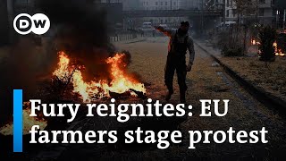 Tractors to the barricades: Farmers return to Brussels in fresh protest