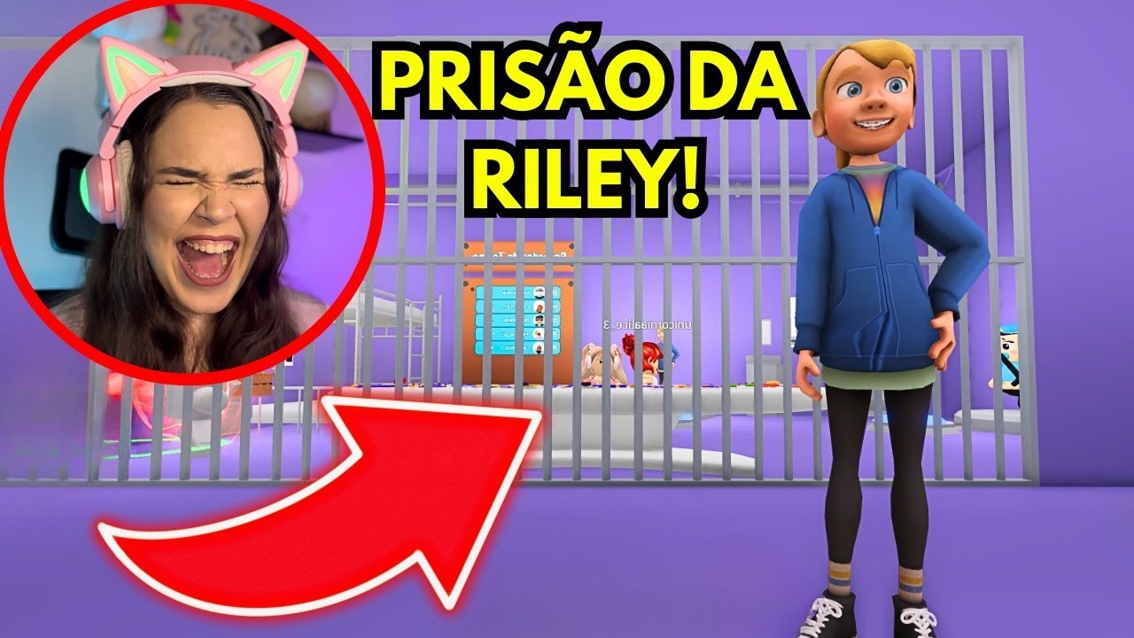 FUJA DA PRISÃO DA RILEY dos DIVERTIDAMENTES no ROBLOX!!!