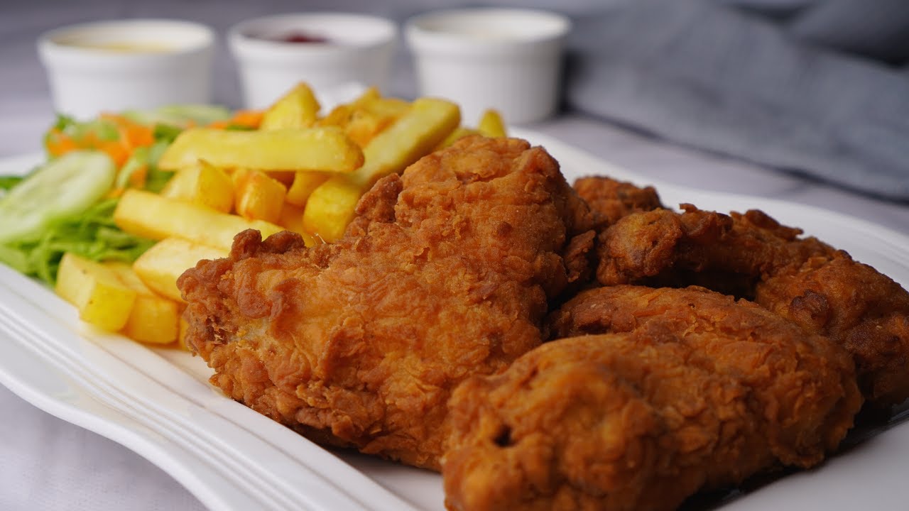 Como hacer POLLO BROASTER, truco para que quede CRUJIENTE y JUGOSO!