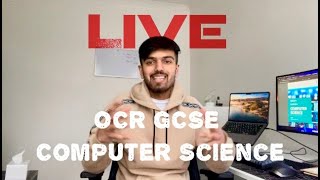 GCSE OCR Computer Science Paper 1 | 🔴 Live Stream @ 7 PM | Predicted Topics | QnA | Advice