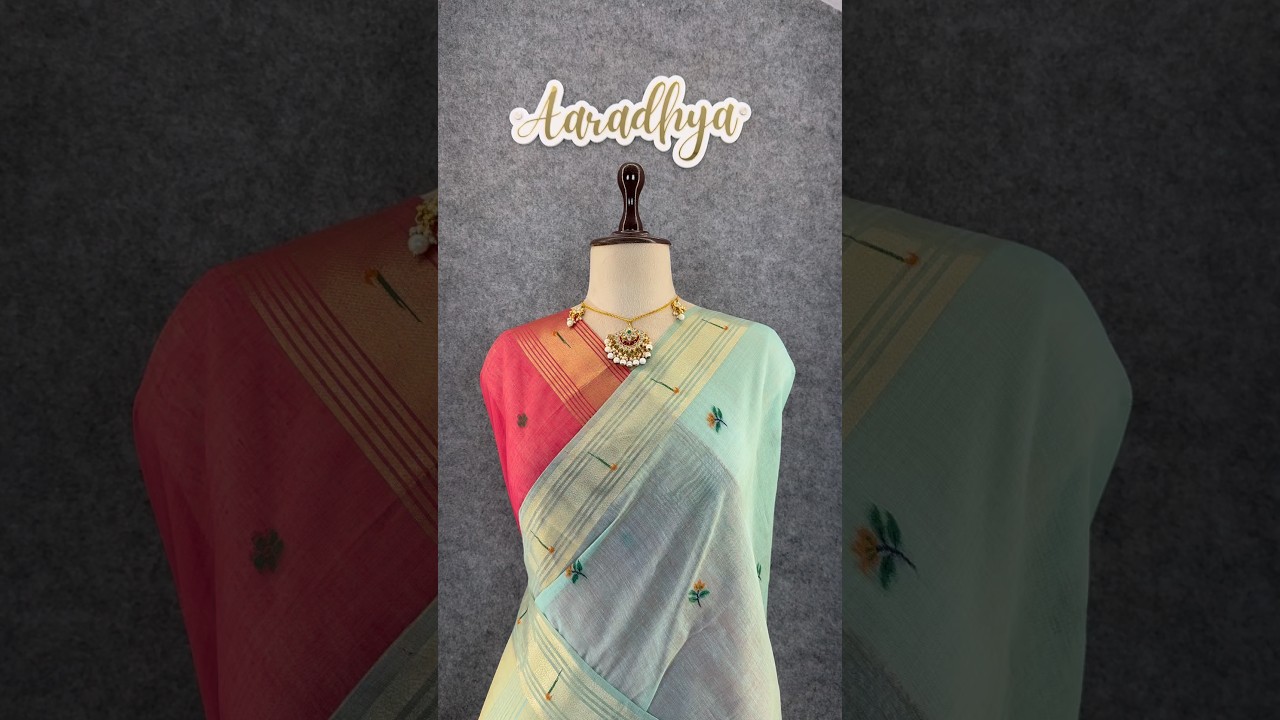 Soft Muga Cotton Paithani Saree