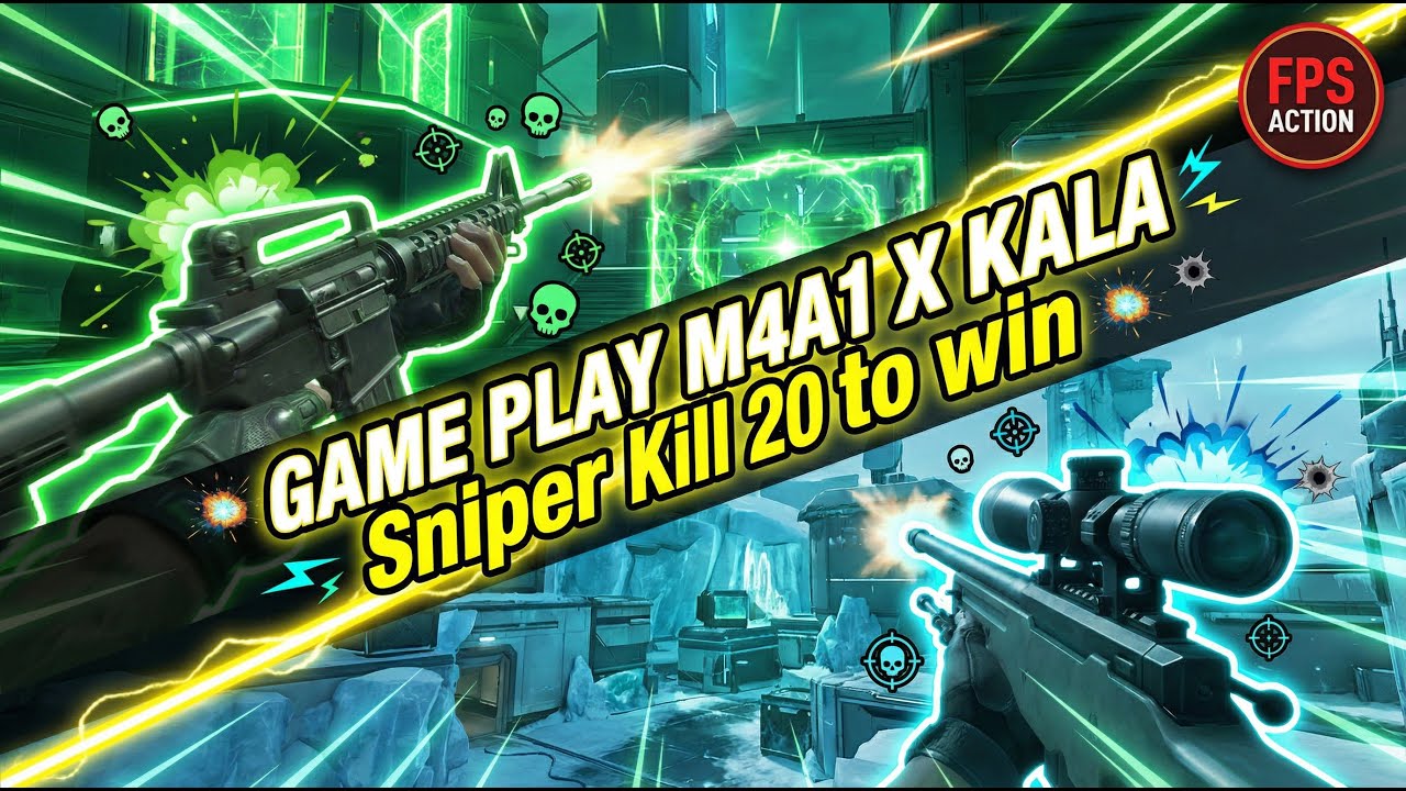 Играть в Blood Strike Убить 20? | M4A1 X KALA Снайпер