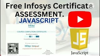 Javascript Assessment Solution of "Infosys Springboard" above 90% correct Solutions.💯📚