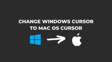 How to CHANGE WINDOWS cursor to MAC OS cursor