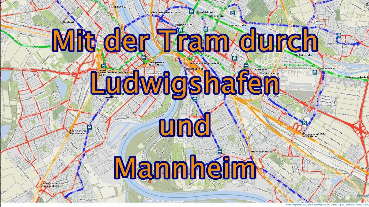 [Video] Mit der Tram durch Ludwigshafen und Mannheim | 2021