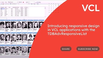 Introducing responsive design in VCL applications with the TDBAdvResponsiveList.