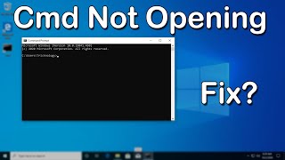 how to fix command prompt(cmd) not working/opening in windows 10