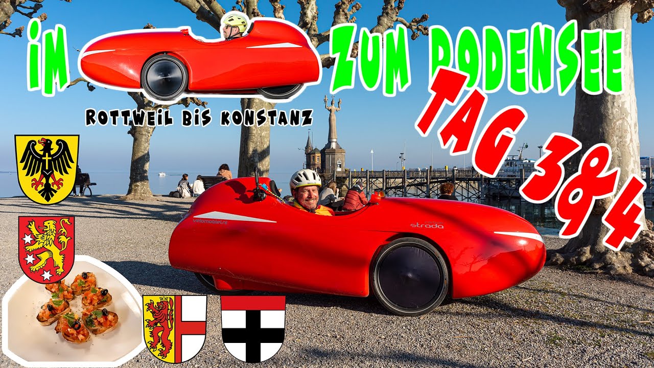 Im Velomobil zum Bodensee - Tag 3 & 4 (Rottweil - Konstanz) #velomobile