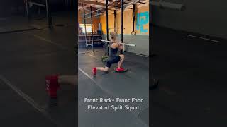 Front rack, front foot elevated Split Squat