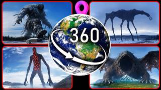 Compilation of Terrifying Creatures Found on Google Earth! — VR 360°