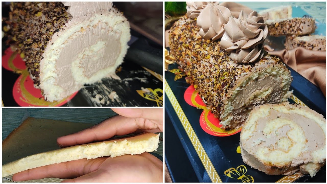 روسات جنواز إحترافية بمقادير مضبوطة مع ڨاطو رولي recette génoise professionnelle et gâteau roulé