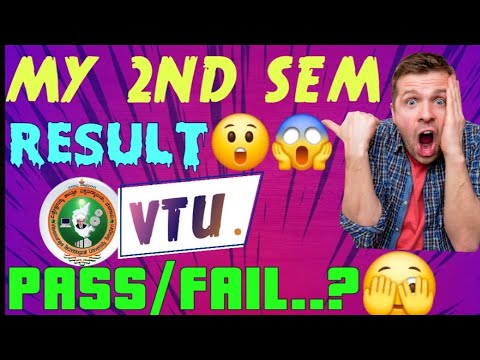 My 2nd Sem result😱| Pass/Fail..🤔? #vtu #result #engineering #viralvideo ...