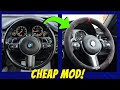 INSTALLING A CHEAP ALCANTARA M SPORT STEERING WHEEL COVER TO MY BMW 330D