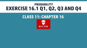 1st puc maths Chapter 14 probability  Exercise 14.1 Q1, Q2, Q3 and Q4 |class 11 maths in english