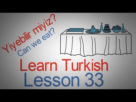 Learn Turkish Lesson 33 - Eating Phrases (Part 1)