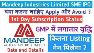 Mandeep Auto Industries IPO Review Apply OR Avoid ? Mandeep Auto Industries  Business & GMP !