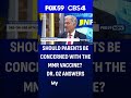 Dr. Oz speaks on MMR vaccines