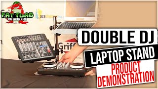 Fat Toad Double Laptop DJ Mixer Stand Product Review and Demonstration Model LS21D