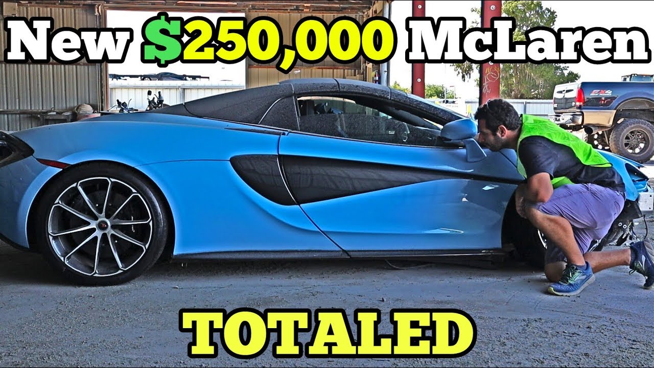 I Found a Near NEW 250,000 McLaren at the Salvage Auction! How Much Is