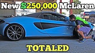 I Found a Near NEW $250,000 McLaren at the Salvage Auction! How Much Is it Worth?