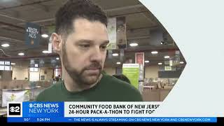 CBS 2 New York: Community FoodBank of New Jersey hosts 24-Hour Pack-a-Thon
