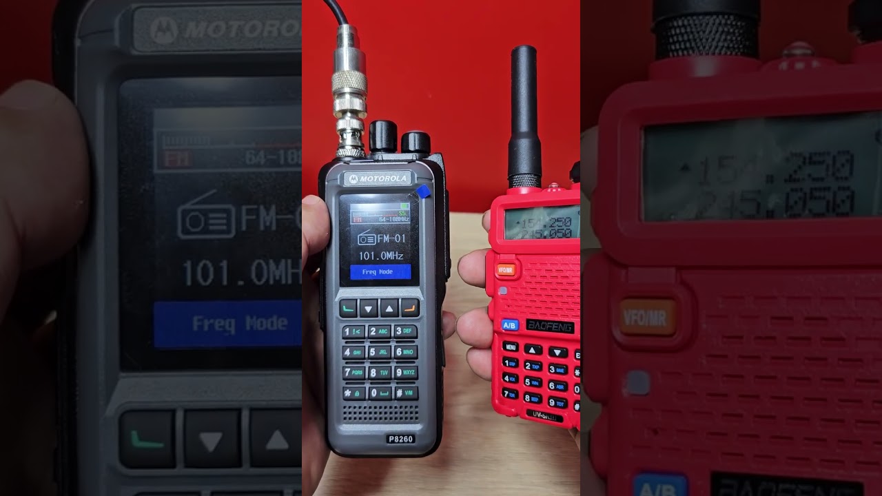 วิธีฟังวิทยุ FM  Motorola P8260