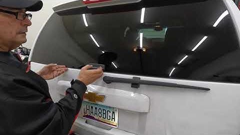 Tahoe Rear Liftgate Window Switch Replacement