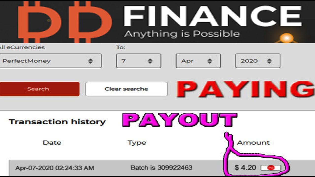 INVESTMENT PROJECT, DDFINANCE. OPENED 09.01.2020.Minimum deposit of $10
