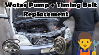 Opel Vauxhall Astra Meriva - Timing Belt and Water Pump Replacement - Z16SE 1.6